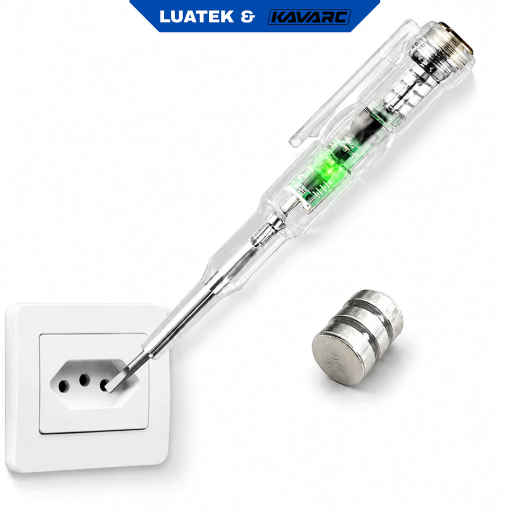 Caneta Teste Elétrica LUATEK Detector de Tensão 70-250V Chave Teste Fase Neutro Fio Rompido LWJ-333 — imagem 1