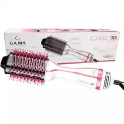 Escova Secadora e Modeladora Glamour Pink Brush 1200W 3D GAMA 3 em 1 220V