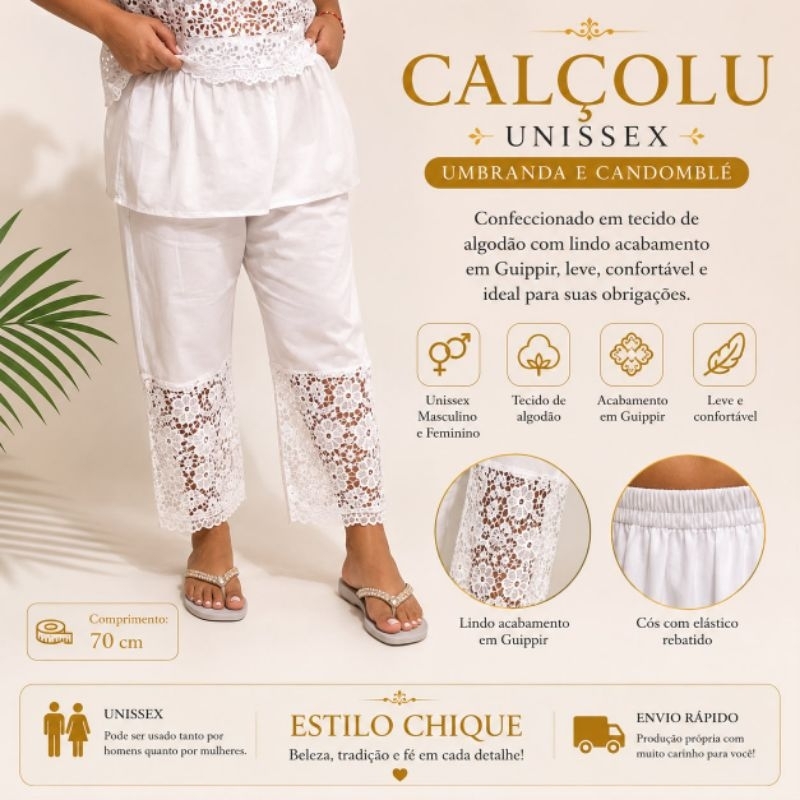 Calçolu Unissex Guippir Umbanda E Candomblé