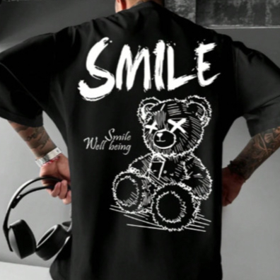 Camiseta Oversized Moda Gringa Algodão Premium Estampada Camisa Streetwear Algodão Confortavel