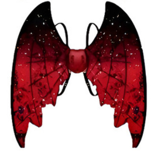 Asas de Borboleta Elétrica com LED e Música – Fantasia Fada ou Morcego para Natal, Carnaval e Cosplay infantil