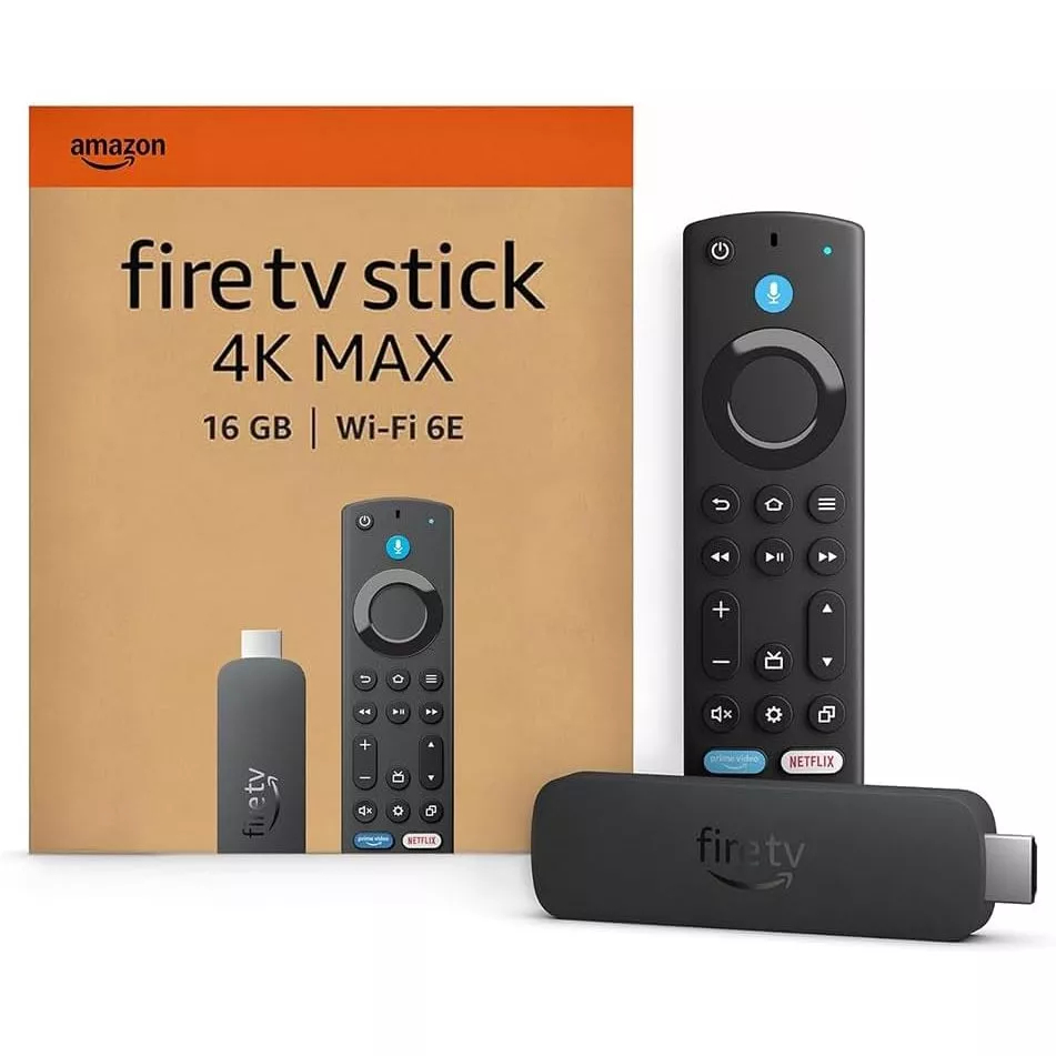 Amazon Fire TV Stick 4K Max 3ª Geração 16GB Ultra HD Wi-Fi 6 Alexa Controle por Voz