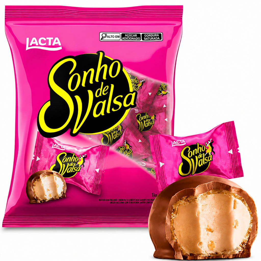 Bombom Chocolate Sonho De Valsa Pacote 1kg Lacta Presente Dia Das Mulheres