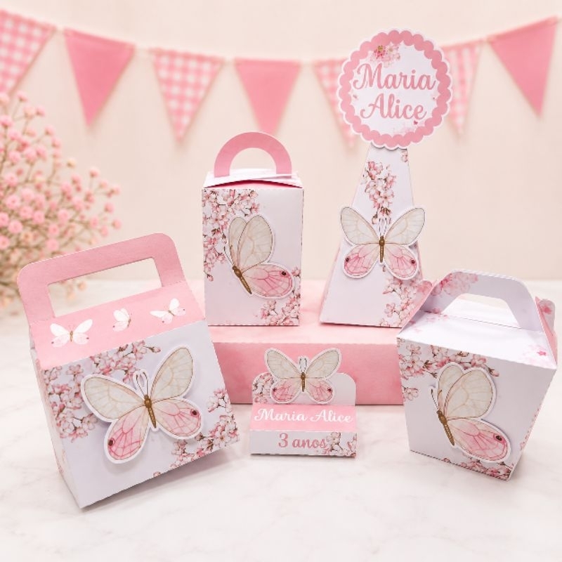 Kit Festa Jardim das Borboletas Personalizado– Lembrancinhas para Aniversário Jardim das Borboletas