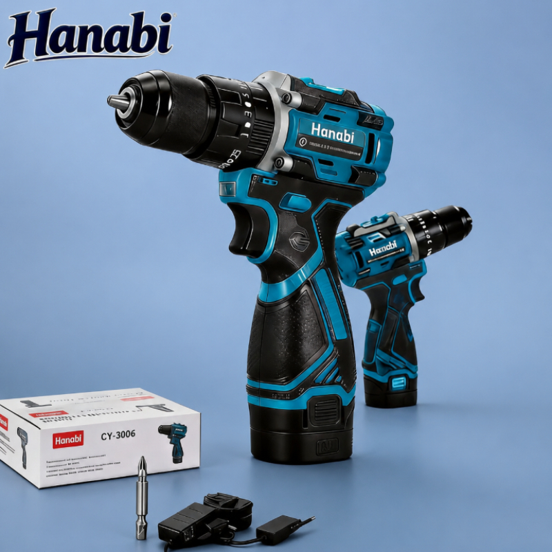 【Hanabi】Parafusadeira Furadeira de Impacto Brushless Hanabi 16.8V 2000mAh Sem Escova Profissional