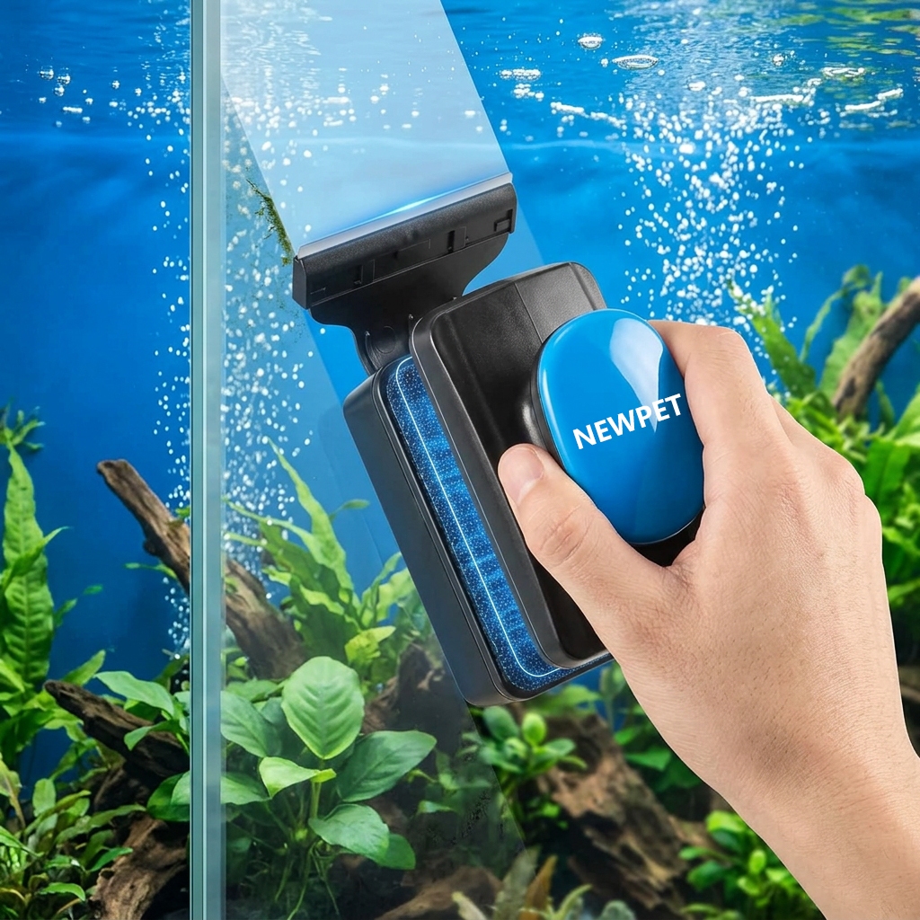 Limpador Magnético Flutuante para Aquário Newpet Raspador de Algas 12mm