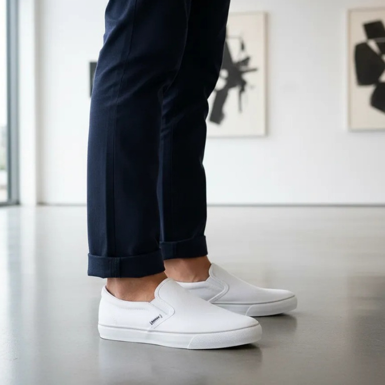Tênis Rainha Iate IV Slip On Casual Masculino Caminhada Trab