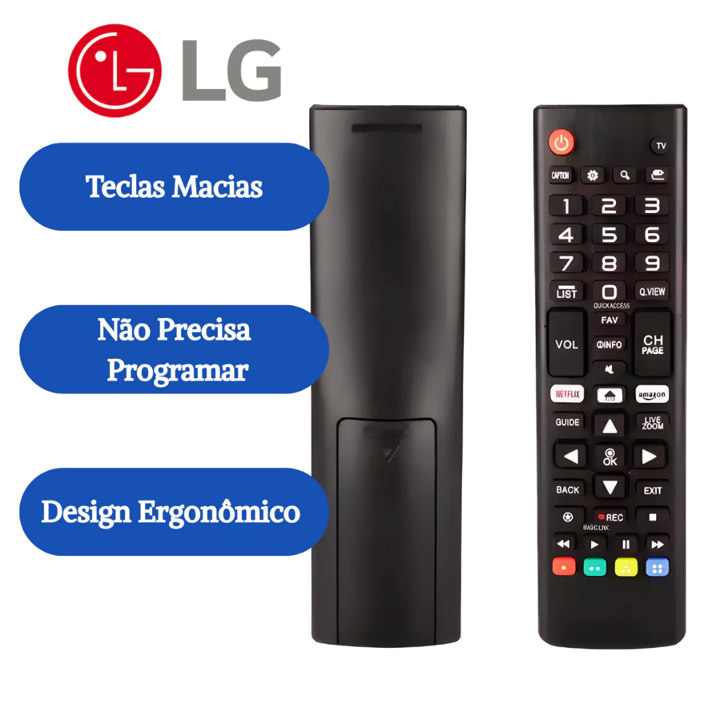 Controle Remoto Para TV LG Smart LED LCD 4K Compatível - Envio imediato — imagem 2 de 2