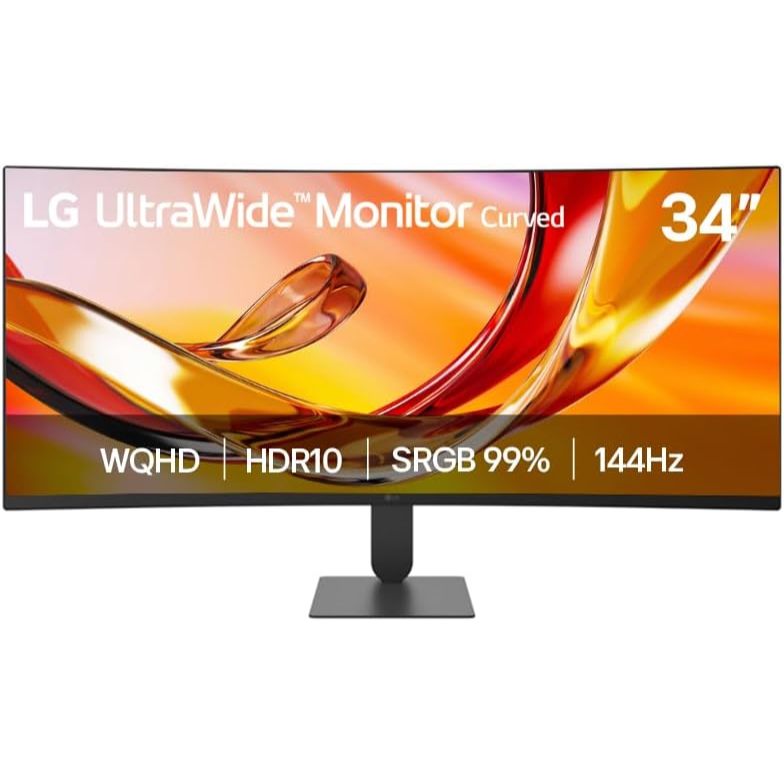 Monitor LG UltraWide 34" 34U620B-B WQHD 2K, Curvatura 1800R 144Hz HDR 10