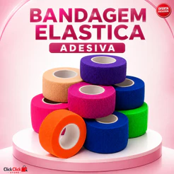 Bandagem Elástica Adesiva Colorida para Curativos, Proteção e Fixação Escolha a Variação SQ5023