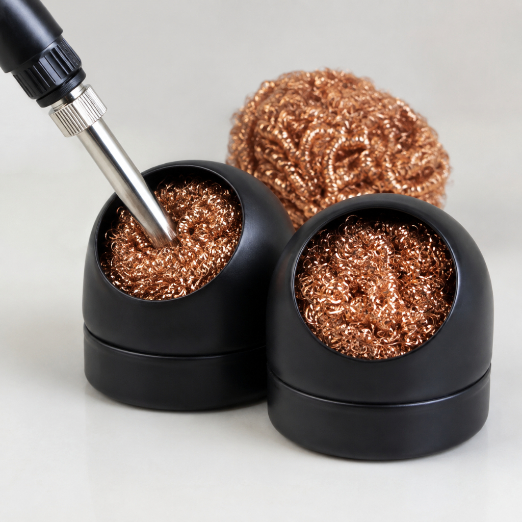 Limpador De Ponta De Ferro De Solda Profissional Completo Bico Remoção De Fio De Cobre Bola Limpeza De Sucção