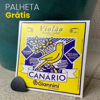 Melhor Cordas para Violão Aço Elétrico Giannini Canário com Bolinha Muito Barato Excelente Qualidade