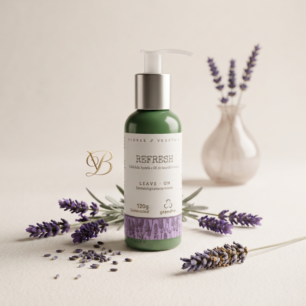 Grandha Creme Sem Enxágue para Cabelos Oleosos Refresh Leave-on 120g