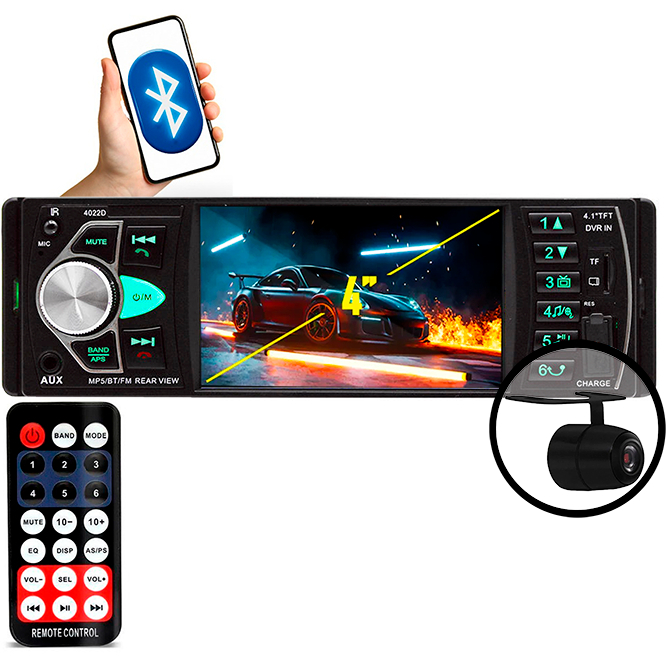Radio Dvd Bluetooth Mp5 Usb 1din Espelhamento Fiat Toro