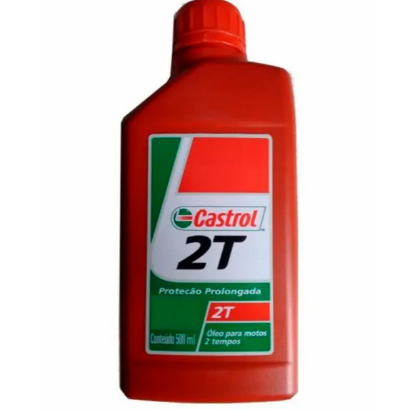 Óleo Castrol 2T 500 ml - Moderno Lubrificante para Motos 2T Proteção Prolongada