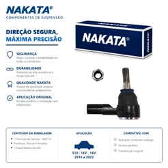 Terminal Direção S10 2.5 16V / 2.8 16V 2016 Até 2022 Original Nakata