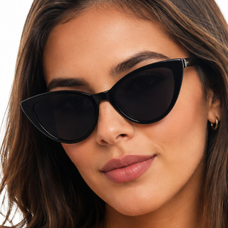 Óculos De Sol Feminino Gatinho Retrô Vintage Blogueira Cat Moda Tendência Y2K Proteção UV400 MD-02