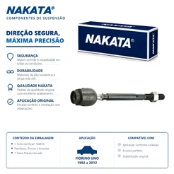 Barra Axial de direção Fiorino Uno 1992 a 2012 – Nakata N6015