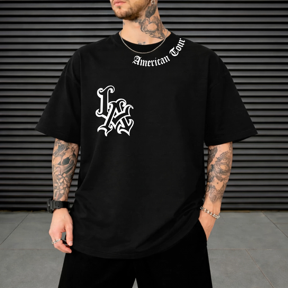 Camiseta Camisa Estilosa Blusão Confortável Casual Algodão Musculação Treino Streetwear Oversized Style Unissex LA