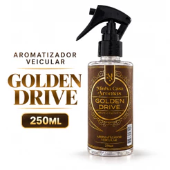 Aromatizante de Carro Premium - Cheirinho Automotivo de Alta Fixação e Qualidade - Fragrancia Golden