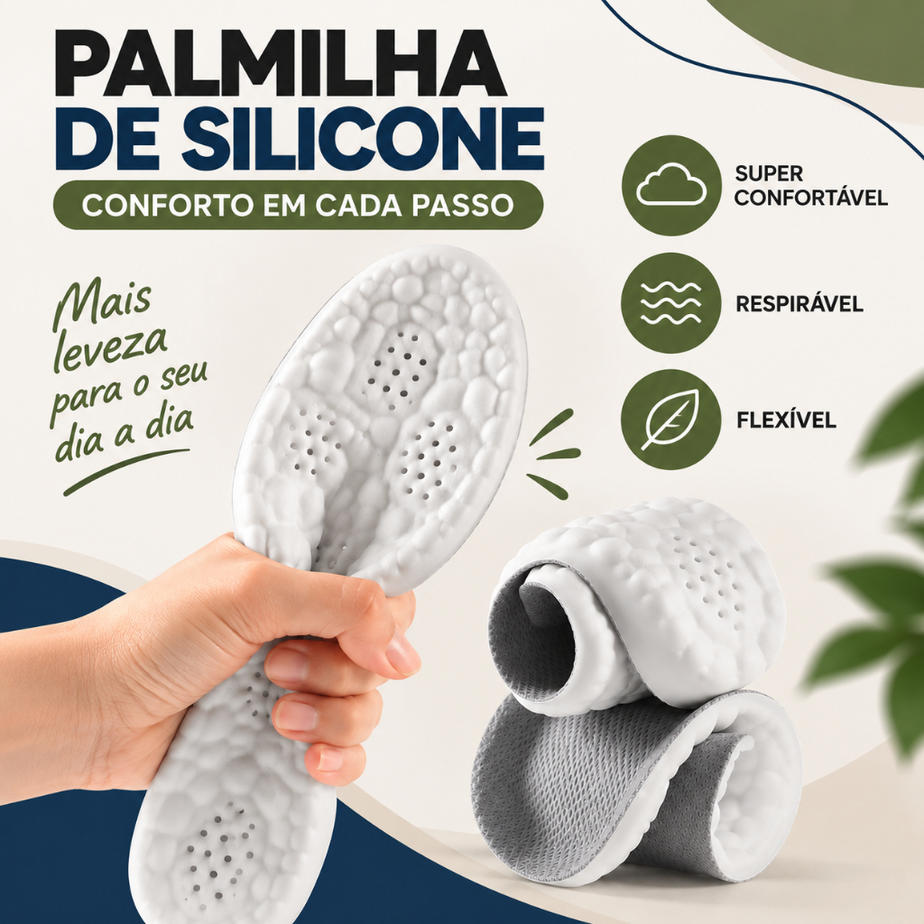 1 a 4 Pares Palmilha 4D Nuvem Para Tênis Conforto Ortopédica Absorve Impacto Antiderrapante Caminhada Corrida