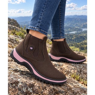 Bota Coturno Feminino Botinha Texana Feminina Calce Facil Oferta