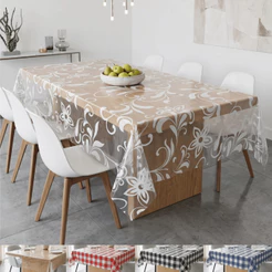 Toalha Mesa Plástico Várias Medidas e Estampas Resistente Impermeável Mesa 4 ou 8 Lugares Premium