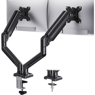 Suporte Articulado Para 2 Monitores 13 a 32 Pistão a Gás Preto