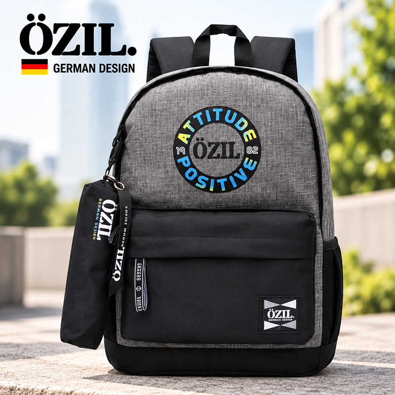 Kit Mochila Ozil com Estojo Notebook 15,6 Faculdade Escolar Trabalho Reforçada 18,5L