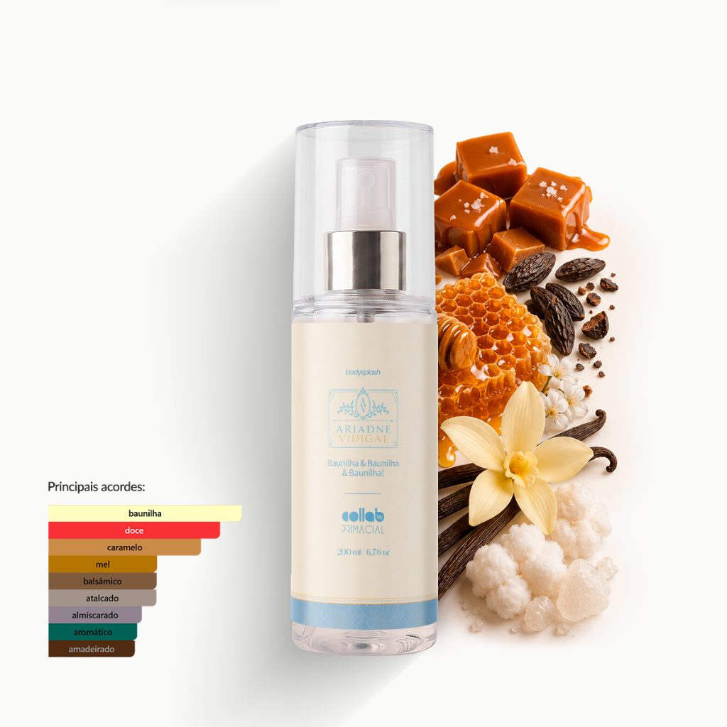 BODY SPLASH ARIADNE VIDIGAL 200ML PERFUME DOCE CREMOSO · foto 2