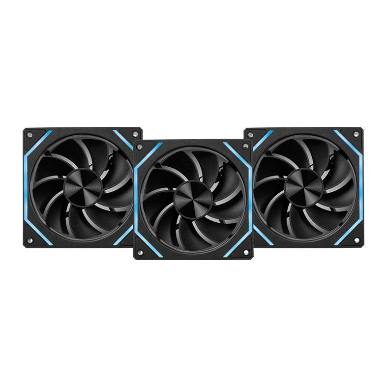 Kit Ventoinhas Pichau Ventus NX Reverse, ARGB, 3x120mm, Preto, PCH-VTNXR3-BK01