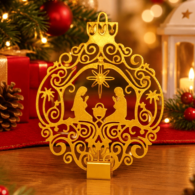 Presépio de Natal para Árvore Enfeite Natalino Decorativo Mini Presépio