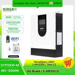 Kingbo 12KW Off-grid Solar Inversor 48VDC para 220VAC Onda Senoidal Pura