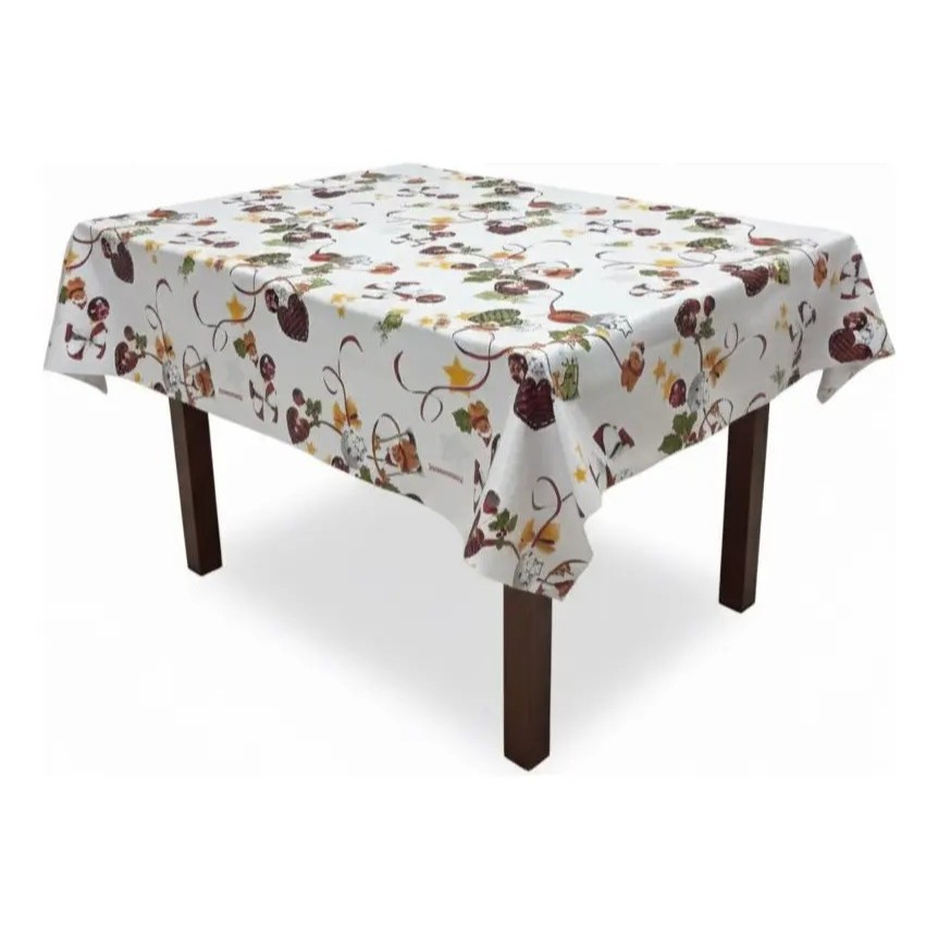 Toalha De Mesa Natalina Premium 4/6 Lugares Enfeites Natal 2m