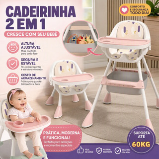 Cadeira De Alimentação Bebê Portátil Seggura Cadeirão