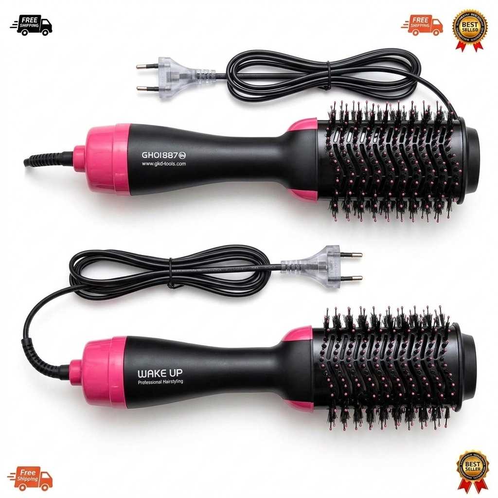Escova Secadora 3 em 1 110V Alisadora Seca Alisa e Modela Íons Negativos Antifrizz