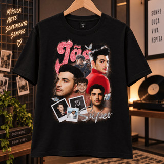 Camiseta Jão Super Estampada 100% Algodão Manga Curta Música Pop