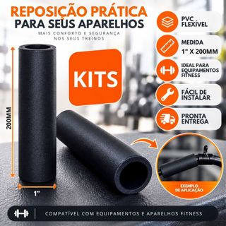 Manopla Luva para pega Puxadores Aparelho de Academia 20cm x 1pol