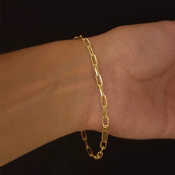 Pulseira Quina 4mm 100% Moeda Antiga 19cm e 21cm