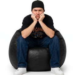 Puff Fofão Courino WePuff Impermeável com Enchimento Incluso Sala Quarto Gamer Home Office