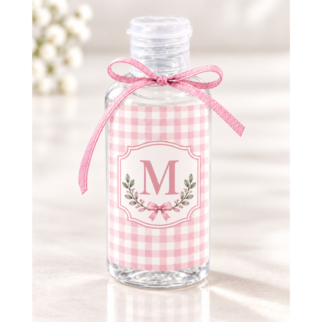 Lembrancinhas Personalizadas Álcool Gel 60ml Maternidade Nascimento Chá Revelação - Frasco Vazio - Fazemos todos os tema — imagem 2 de 2