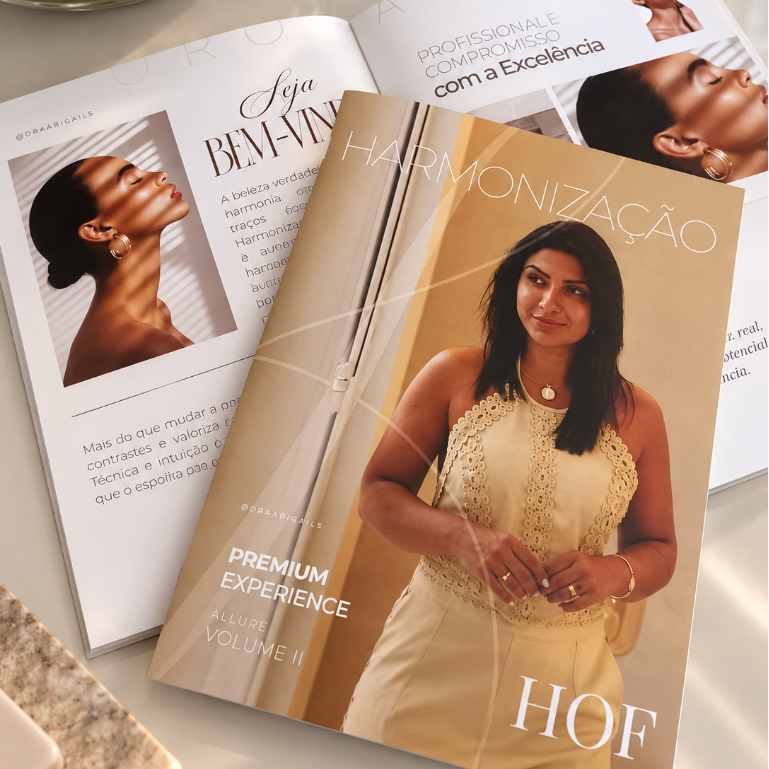Revista Catálogo Personalizado Estética Consultório Couchê - Arte Inclusa
