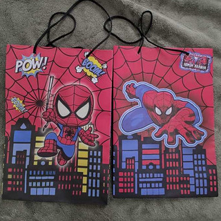 Sacola de Papel Homem Aranha Spiderman I Baby Homem Aranha com 10 unidades sacola surpresa bolsa de papel 25x17x6 cm