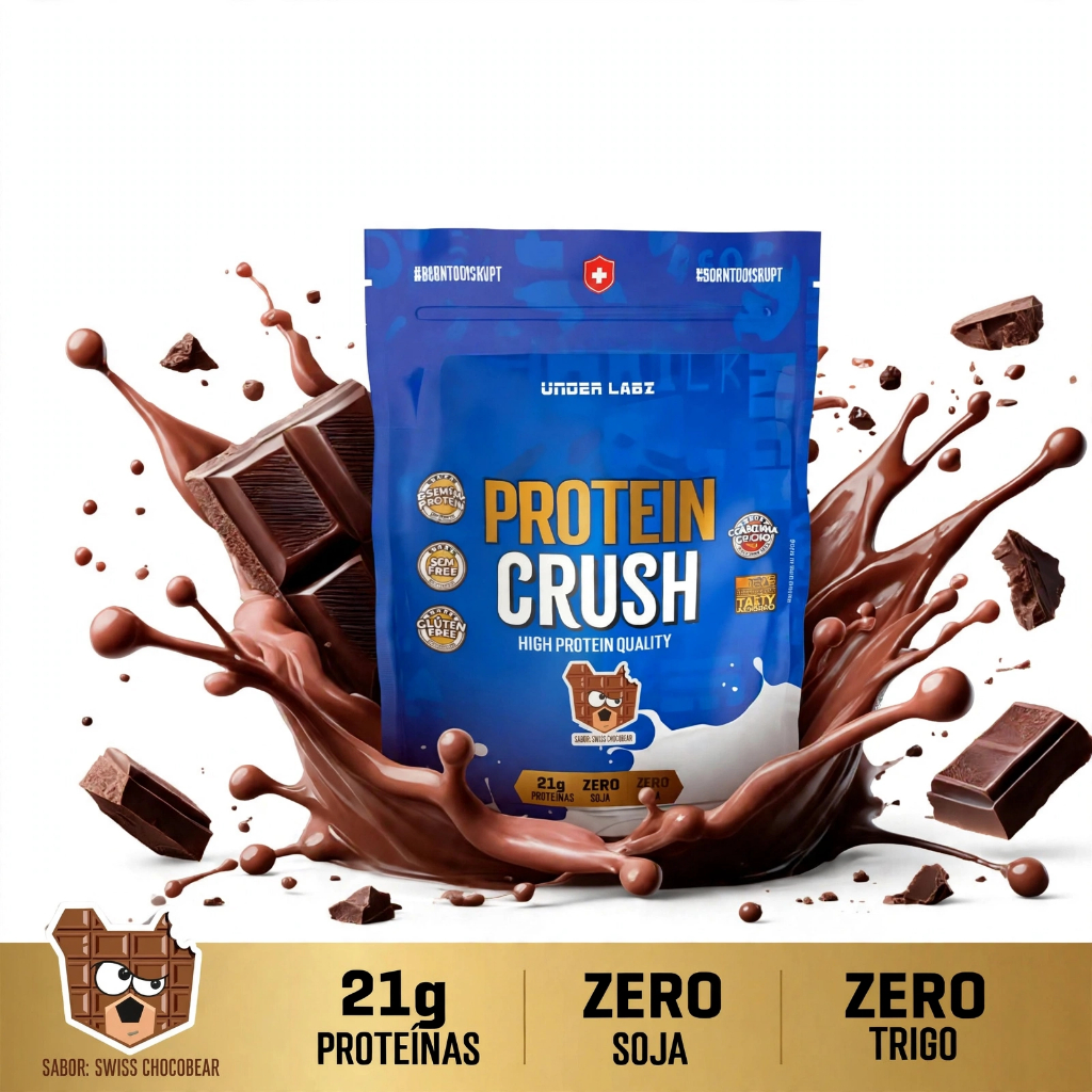WHEY PROTEIN CRUSH REFIL 900G UNDER LABZ CHOCOBEAR PROTEINA WPC