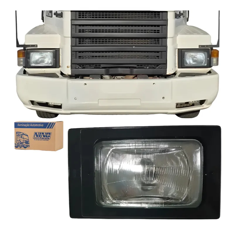 Farol Compatível Scania 112 113 142 143 Bicuda 527838 NINO FAROIS ORIGINAL
