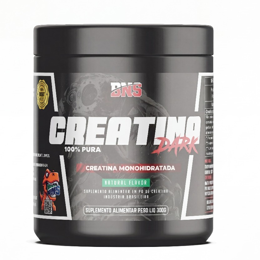 Creatina Monohidratada em Pote 300g 100% Pura Dark- BNS
