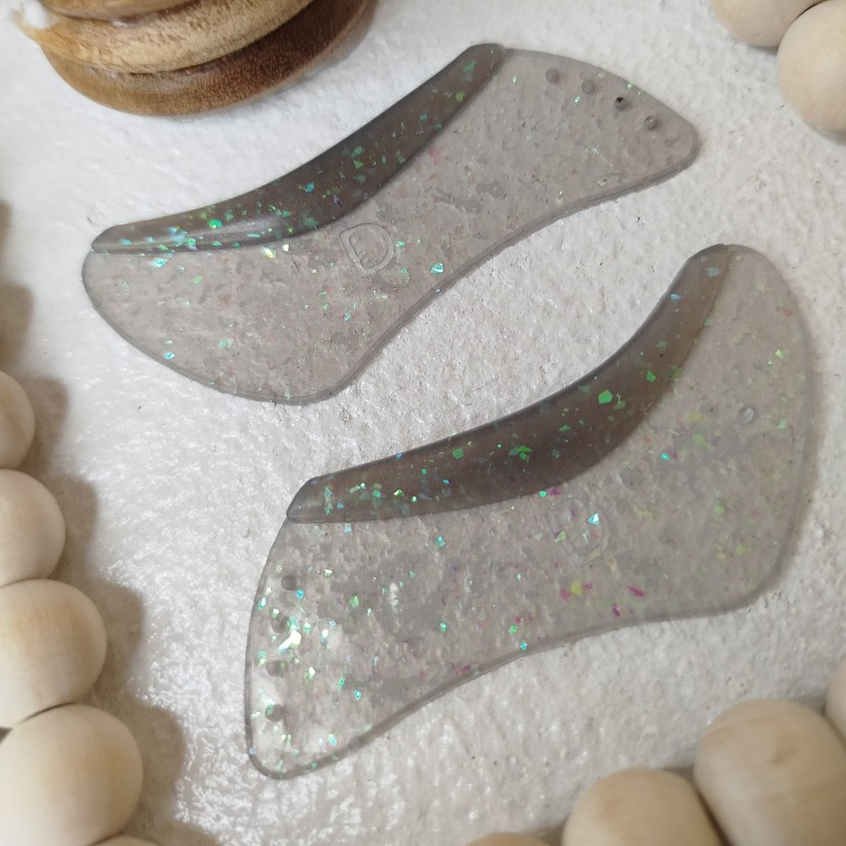 Molde Cílios Inferiores com Glitter para Lash Lifting Pads Com Curvatura e Projeção Variadas