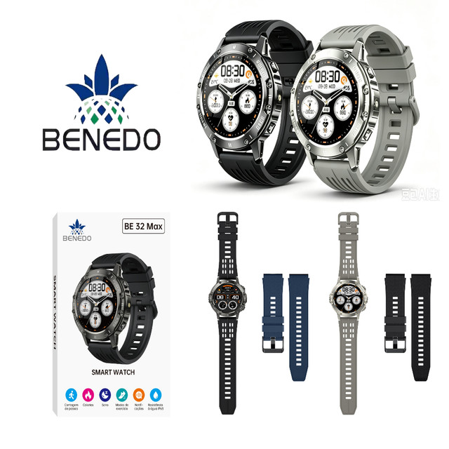 Smartwatch Relógio digital masculino BE32 MAX Series 12 2026 inteligente Amoled Aprova D'água IP68