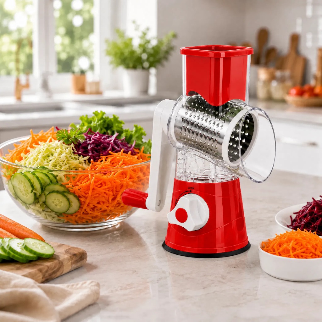 Ralador Queijo Fatiador Legumes Cortador Vegetais 3 Em 1 Inox Queijo Manual Frutas Para Cozinha