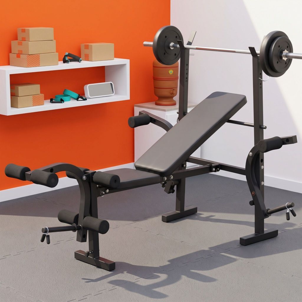 Estação de Treino Banco Supino Multifuncional Academia Home Gym Ajustável